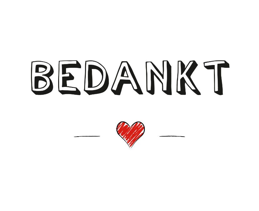 GOED VERHAAL – Bedankt voor alles